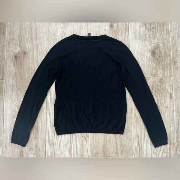 MaxMara Solange Silk & Cashmere Black Sweater - Picture 8 of 8